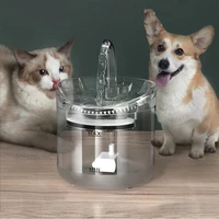 transparent drinker 2l intelligent cat water fountain pet drinking filters with faucet dog water dispenser feeder motion sensor