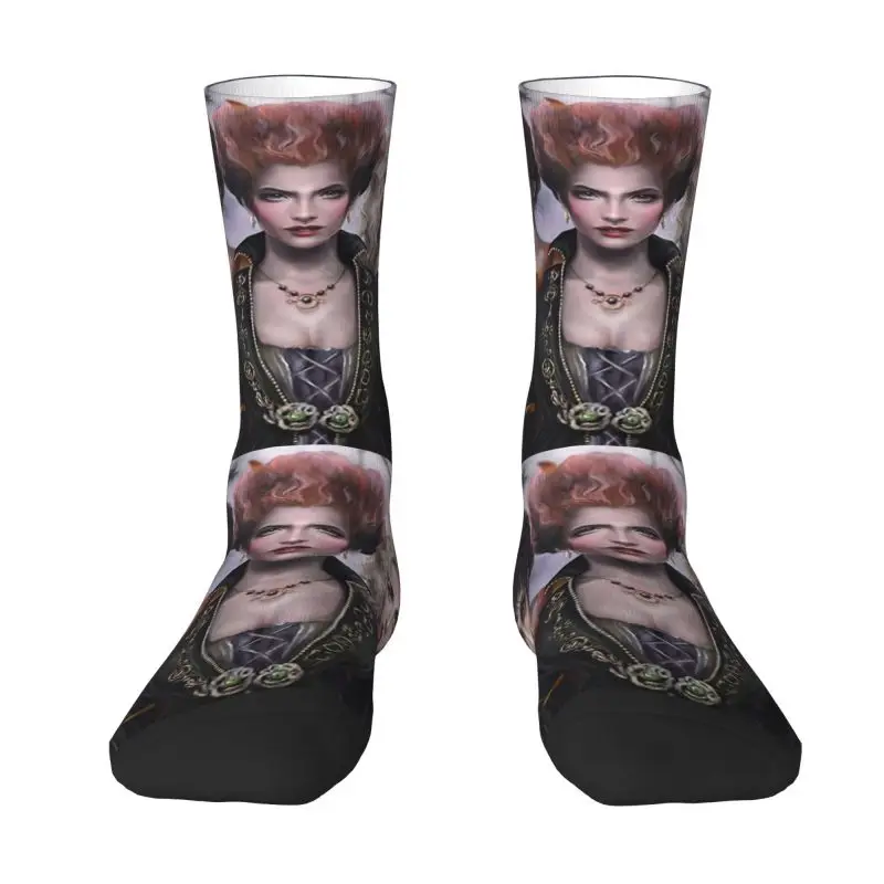 

Носки Hocus Witch On на Хэллоуин ночной покус мужские женские мужские короткие носки унисекс забавные носки с 3D-принтом из фильма ужасов ТВ