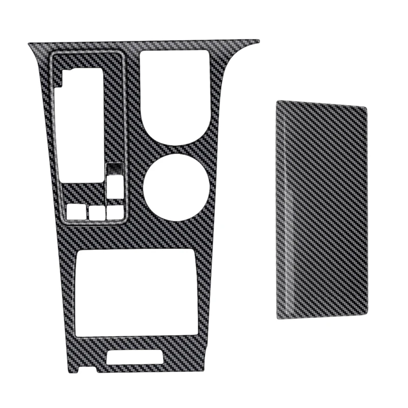 

2Pcs Gear Shift Panel Trim Decorative Strip Carbon Fiber Pattern for Toyota Sienna 2021