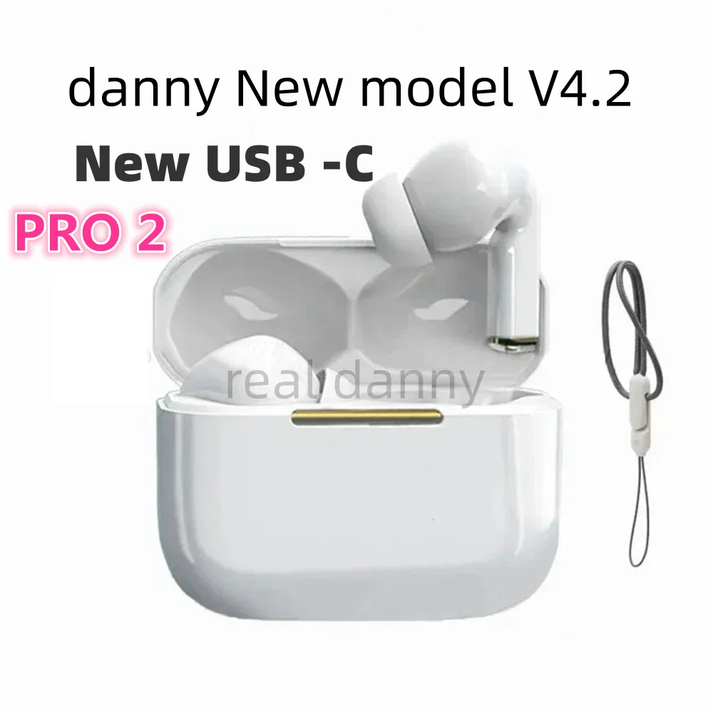 

Danny New Pro 2 USB-C V4.2 Earbuds TWS ANC Bluetooth Earphones Touch Control Wireless Headphone With Microphones Sport Headset
