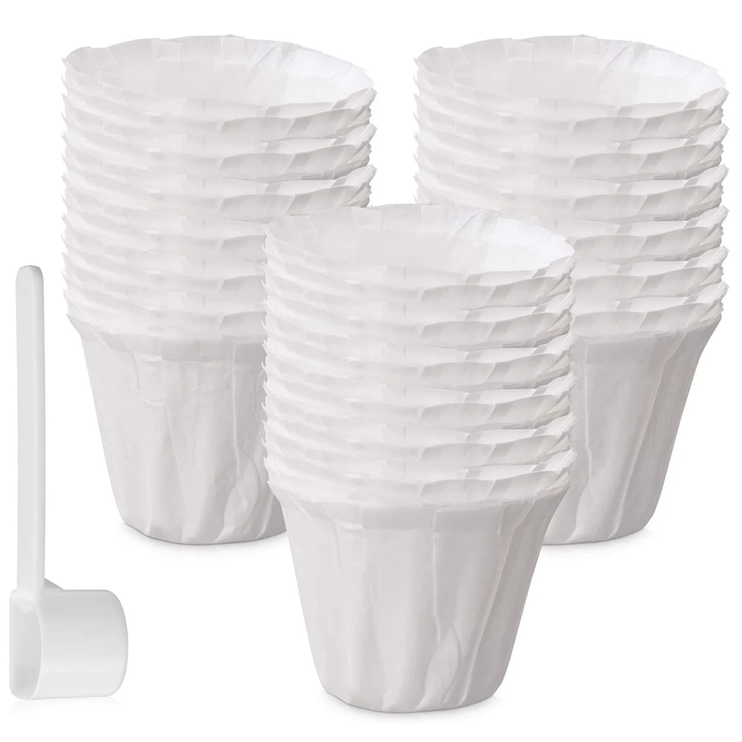 

Одноразовые бумажные фильтры для кофе, бумажные фильтры Keurig K для однопивных многоразовых чашек, кофейные капсулы K-Cup (150)