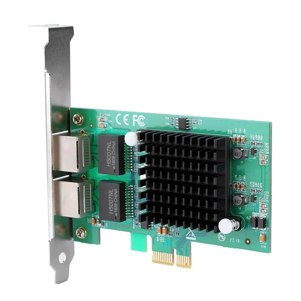 

Для Intel 82575EB чип Dual 2 RJ45 порт LAN Gigabit Ethernet Сетевая карта адаптер PCI-E 1000M