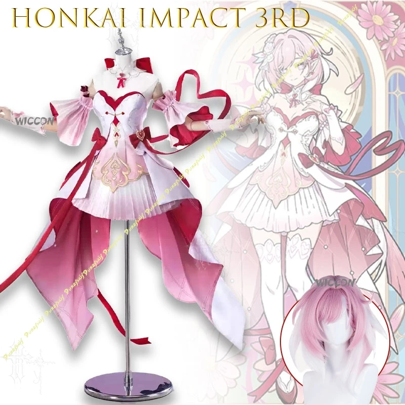 Фото Костюм для косплея Elysia Night Bloom Grace (полный комплект) по игре Honkai Impact, для конвенций, Хэллоуина, аниме и ролевых игр №3