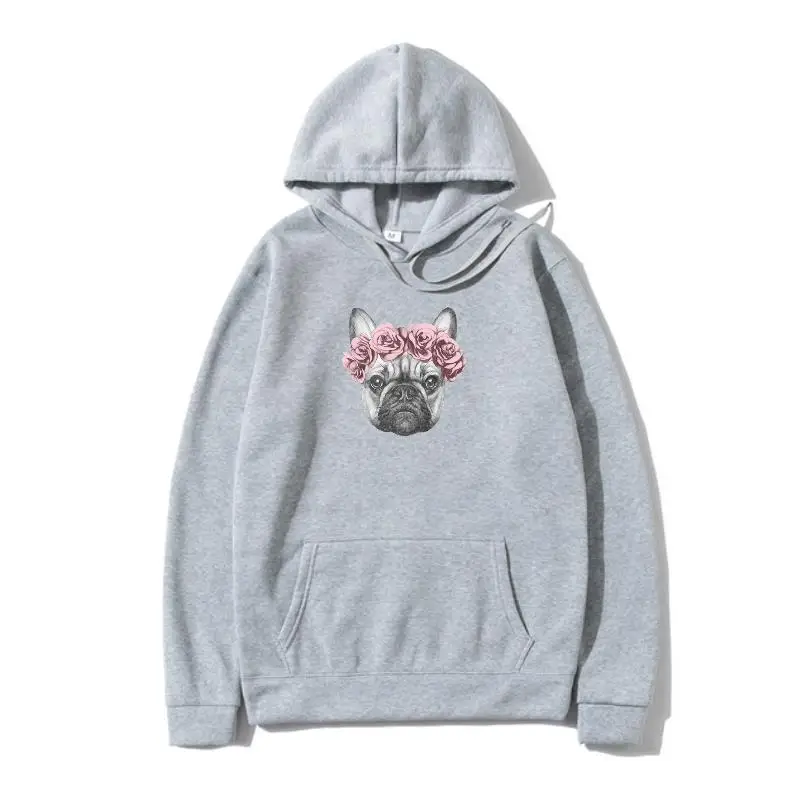 

2019 AMEITTE Cute French Bulldog Pullover WoMen Women's/Ladies Dog Printed Hooded Summer Casual Female Short Sleeve Outwear P