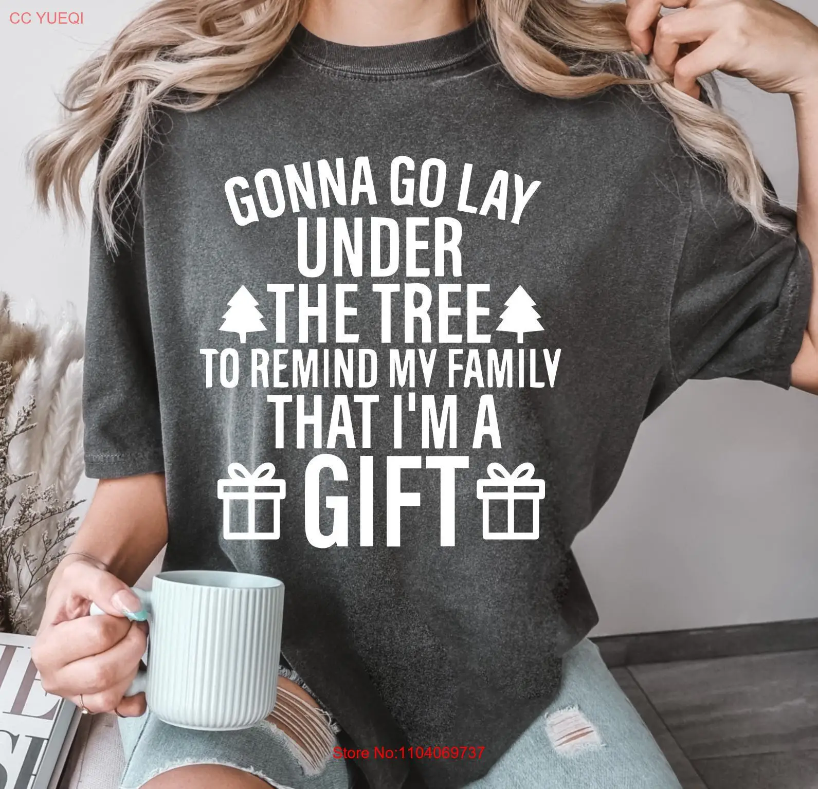 Футболка Comfort Colors Рождественская вечеринка