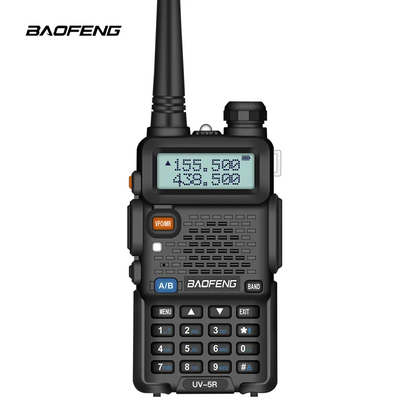 

2 шт., портативная рация baofeng uv 5r 5 Вт vhf uhf