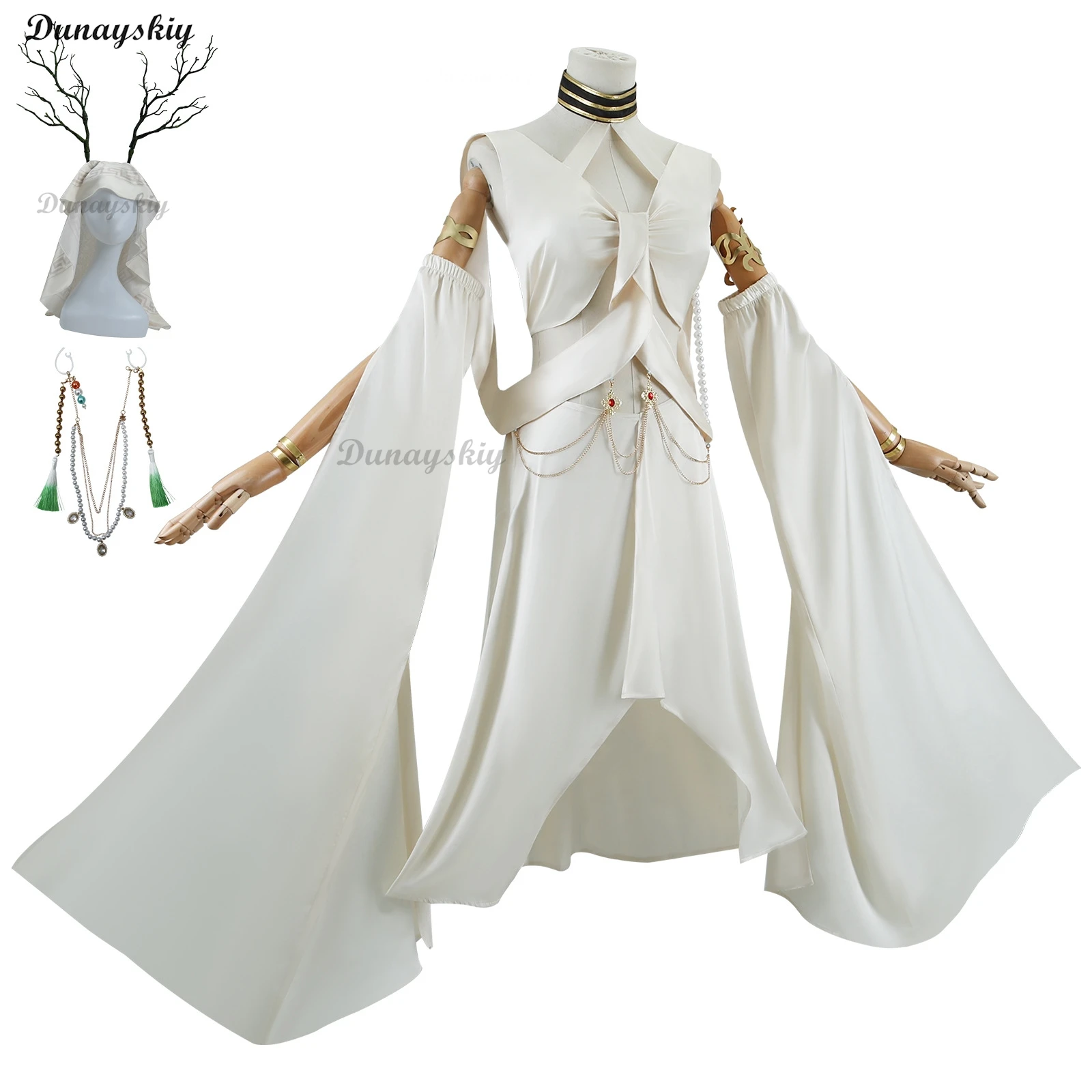 Honkai Star Rail Yaoshi Косплей Костюм Платье Униформа Серьги Головные Уборы Обивание Aeon