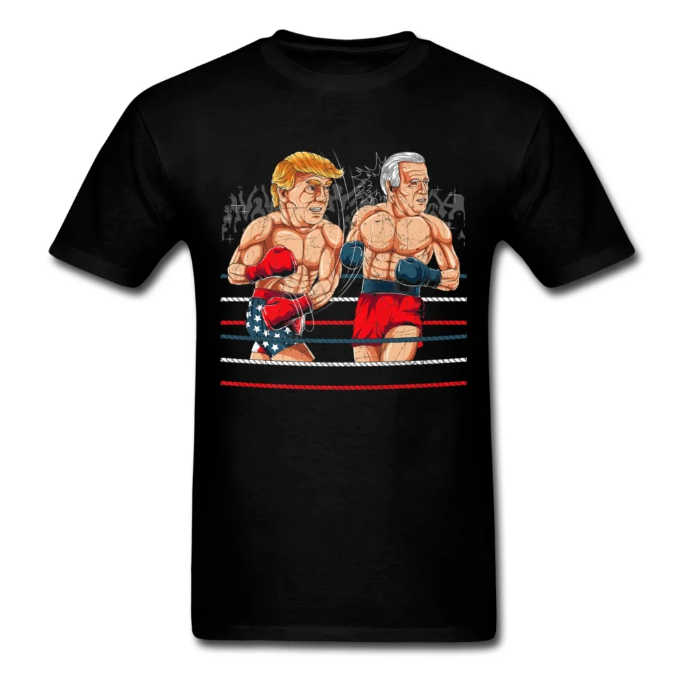 

Donald Trump VS Joe Biden Election 2024 Boxing T-Shirt 100% Cotton O-Neck Summer Short Sleeve Casual Mens T-shirt Size S-3XL