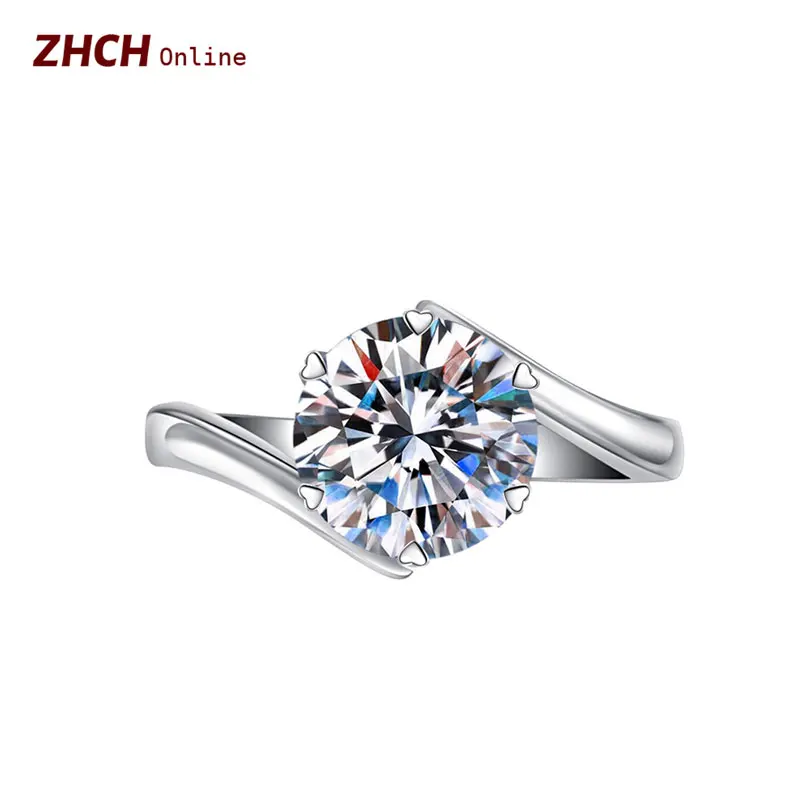 

Luxury Zircon Rings For Women Delicate Sparkling Wedding Accessories Korean Fashion Bridal Jewelry Charm Marriage Proposal Ring