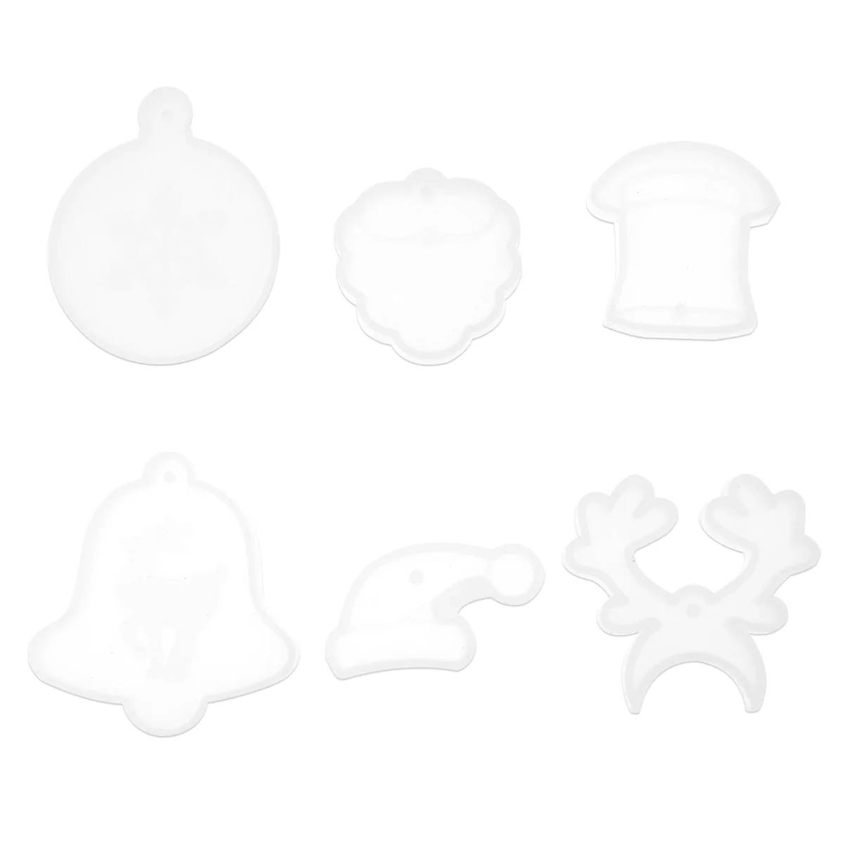 

Mold Christmas Silicone Resin Epoxy Hanging Craft Clear Molds Jewelry Pendantscrafts Ornament Prop