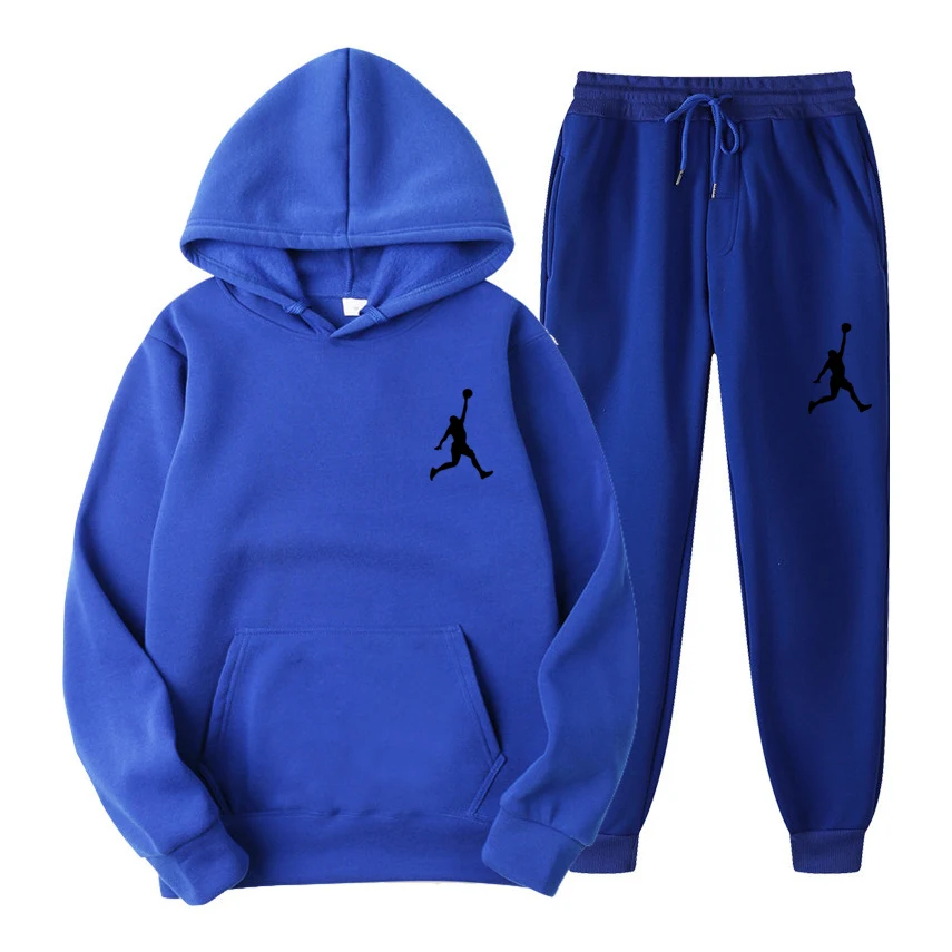 

2023 Winter Brand Tracksuits Men's Sets Long Sleeve Pullover + Jogging Trousers 2pcs Sets Fitness Running Suits Sportswer Male
