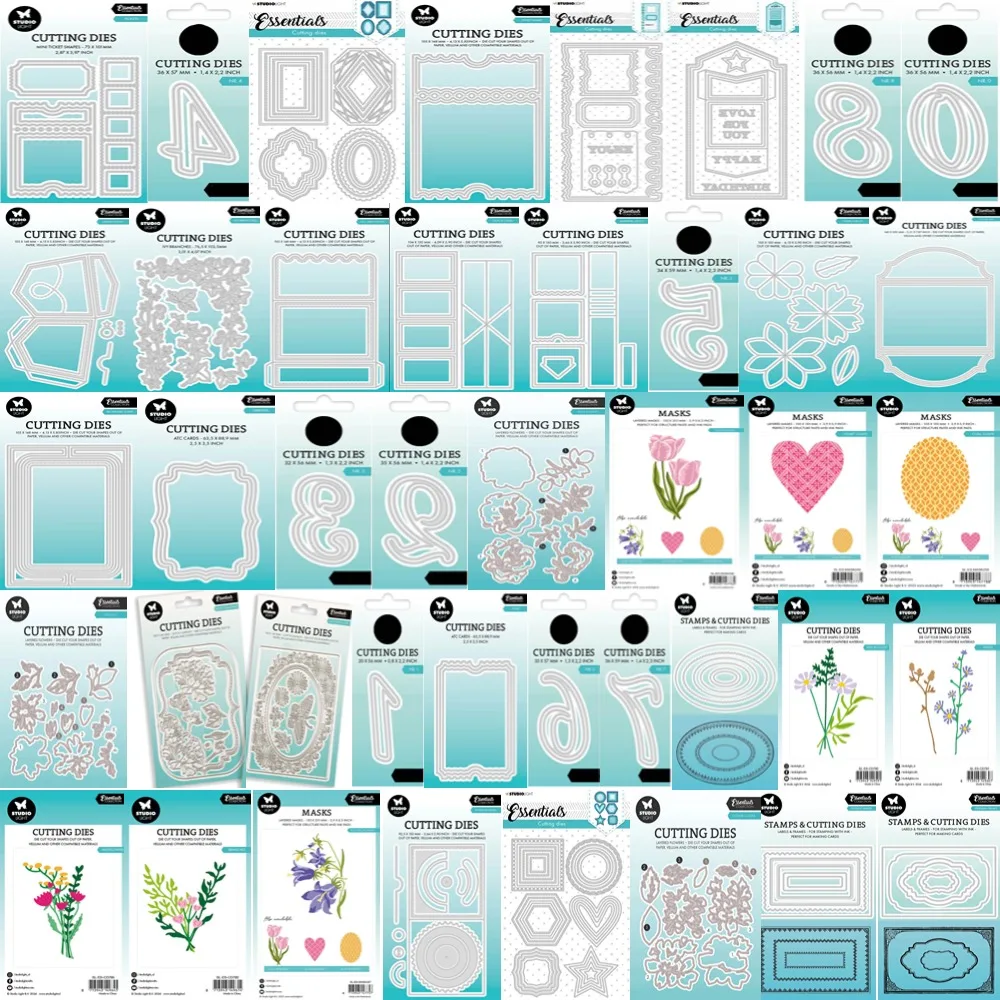 Большая распродажа арабские цифры и цветы металлические штампы для резки 2024