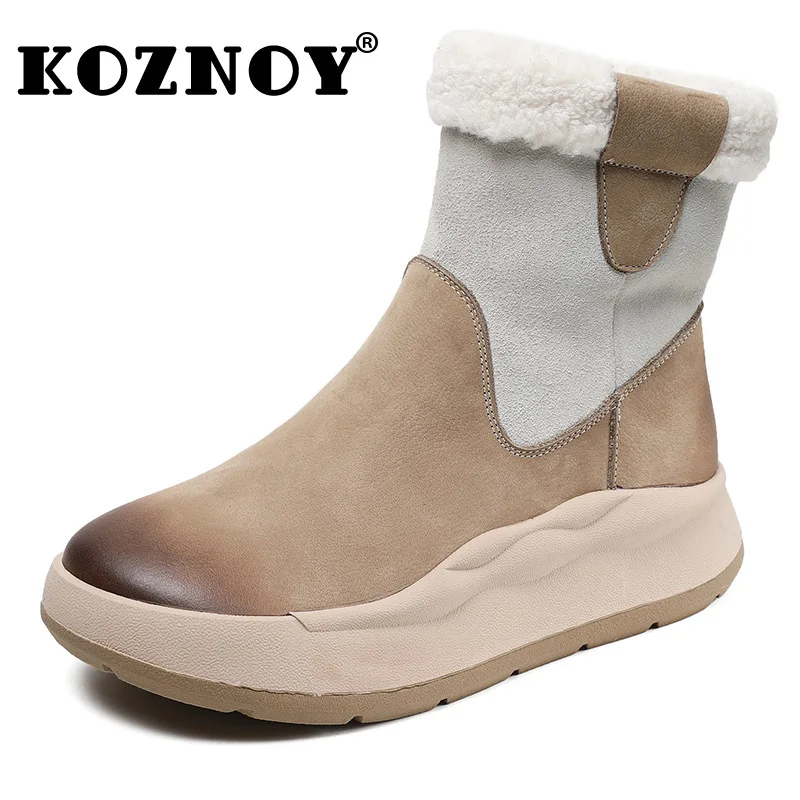 

Ботильоны женские из натуральной замши, на танкетке, 4,5 см