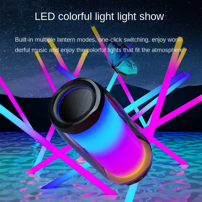 YY Новый интернет-знаменитости Bluetooth динамик с красосветильник том цветная