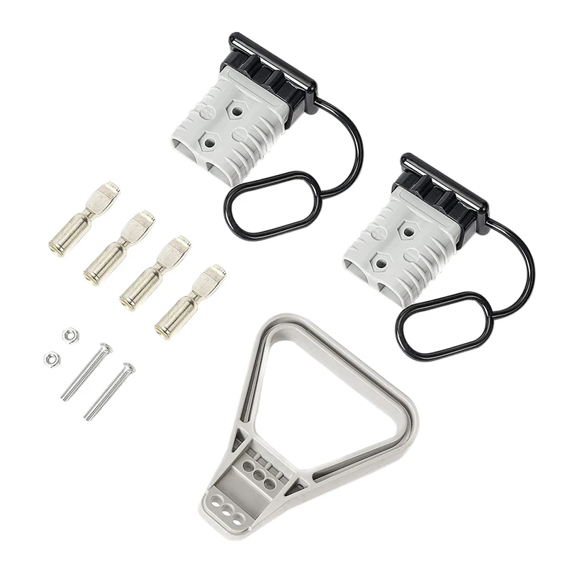 

2Pcs 2-4 AWG 175A Battery Power Connector Cable Quick Connect Disconnect Kit Anderson Connector For Winch Trailer