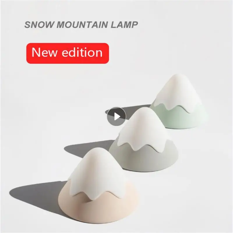 

Snow Mountain Night Light Slap Control Lamp USB Charging LED Lights Christmas Decoration Children Bedroom Decor Bedside Lamp