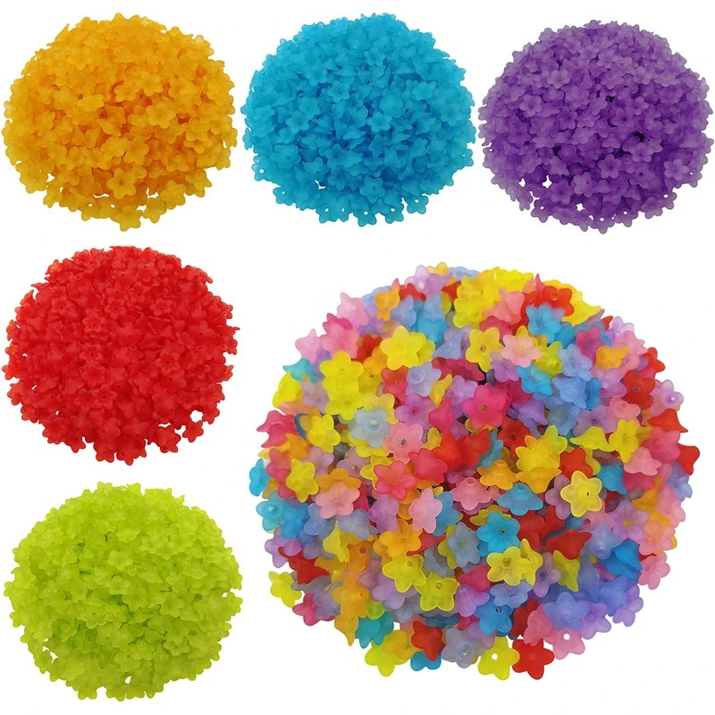 

200 шт., прозрачные шапочки для бусин, 9 х4 мм