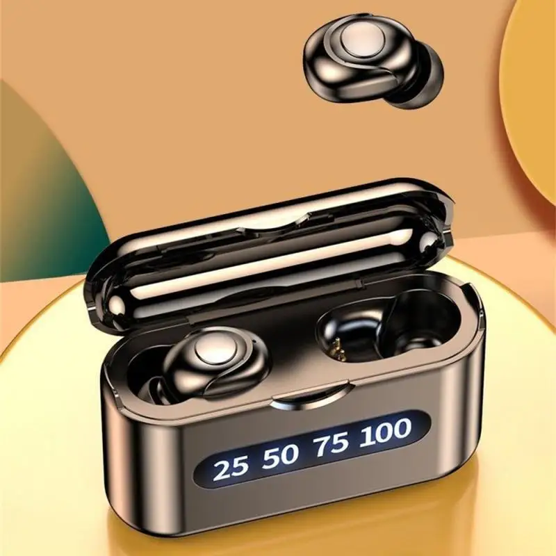 

Mini Wireless Bluetooth Headset TWS Touch Control Earphones Hifi Stereo Digital Display Noise Reduction Earphone Sports Earbuds