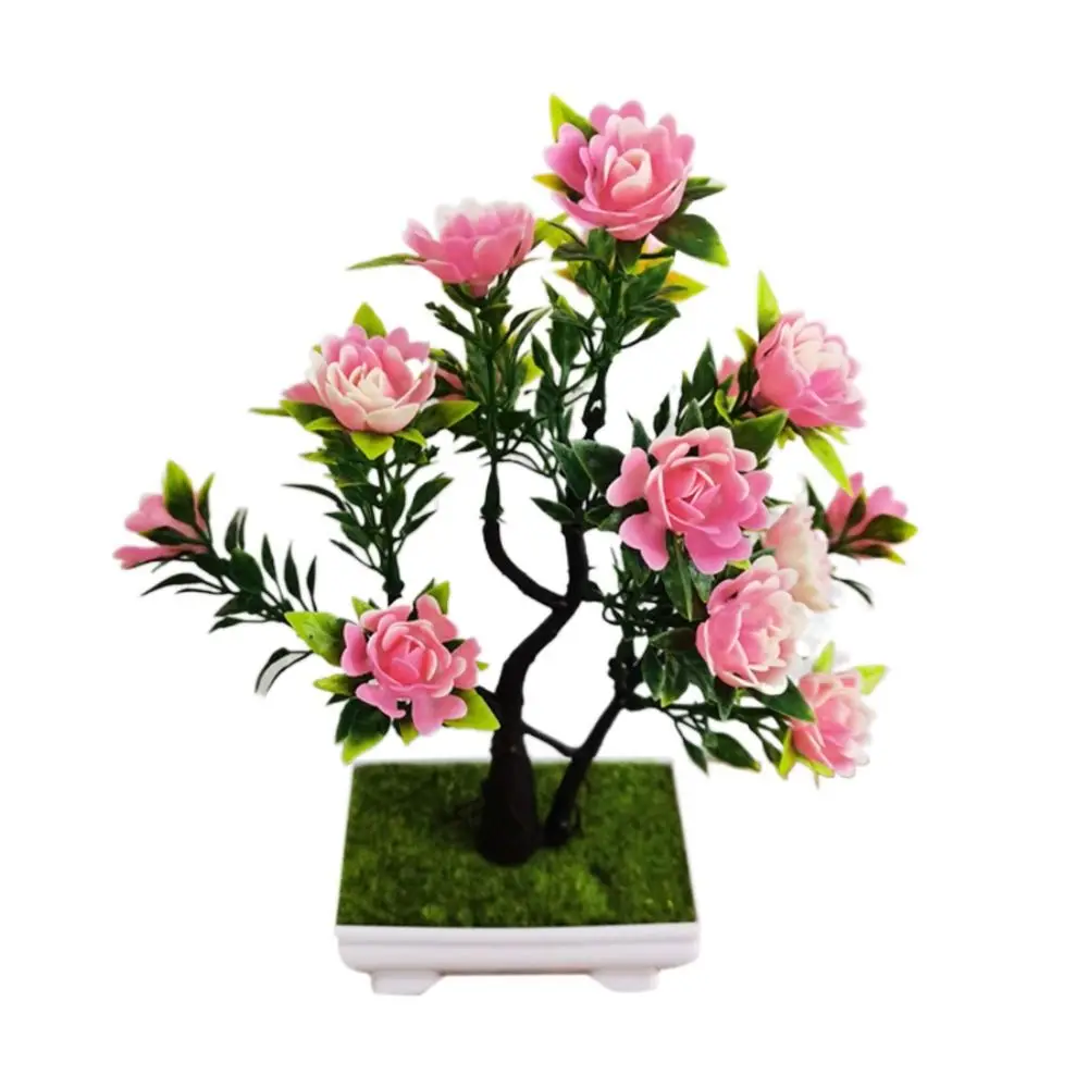 Искусственные растения бонсай маленький горшок для деревьев искусственные