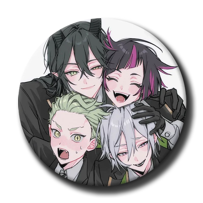 

Круглые эмалированные булавки аниме Квитая страна чудес 58 мм