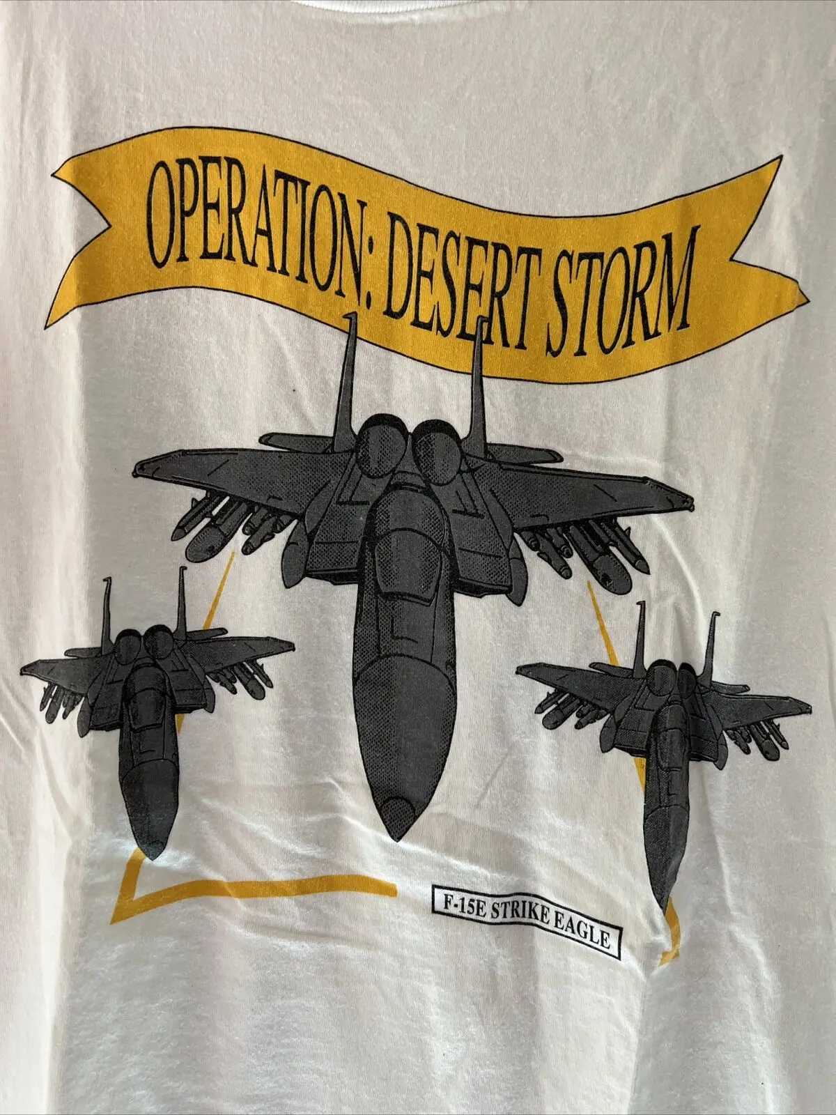 Винтажная футболка 90-х годов Operation Desert Storm мужские повседневные футболки из 100%