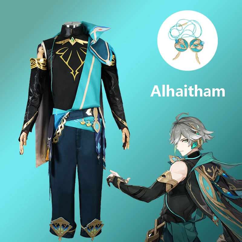 

Alhaitham Cosplay Costumes Game Genshin Impact Outfit Wig Carnival Halloween Party Anime Uniform For Men