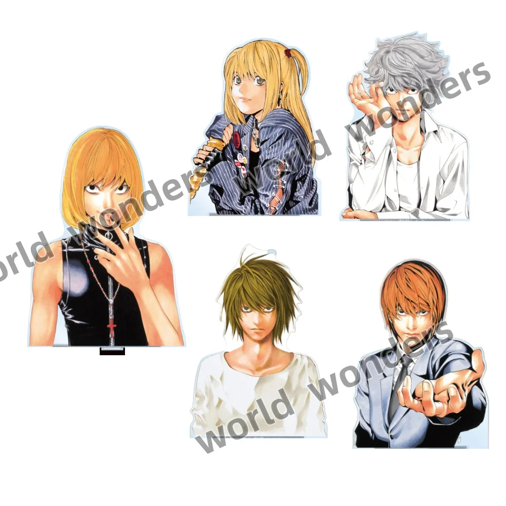 Фото 15 см акриловая подставка DEATH Note Yagami, легкая фигурка, настольные украшения, статуя MisaMisa L·Lawliet, фигурка куклы, коллекционные игрушки Deathnote №1