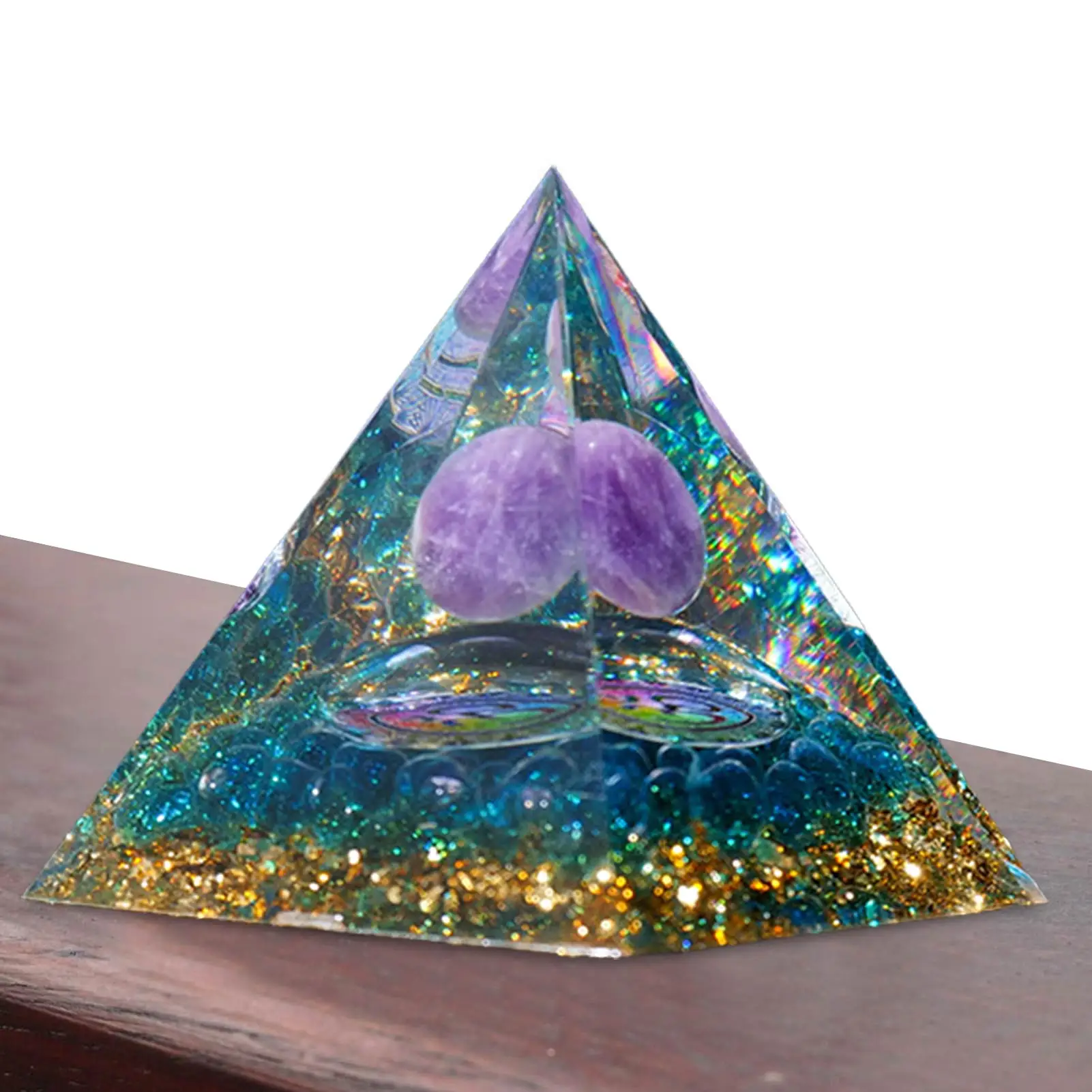 

Пирамида кристалл Радуга планеты настольные украшения новая вдохновляющая Пирамида кристалл приносит положительную энергию и удачи Исцел...