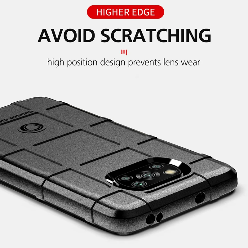 For Xiaomi POCO X3Pro Case Military Rugged Shield Silicone Cover For Xiaomi 11Lite 10T 11T POCO X3GT M3 X4 Pro F3 Redmi Note11S