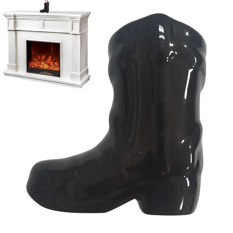

Boot Match Holder Fireplace Match Holder With Bottom Igniter Small Candle Jar For Long Match Sticks Holder Home Decor Gifts