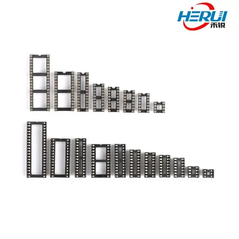 Вставка для микроконтроллера DIP с круглым отверстием подключения к ПК штырь 8P 14 16