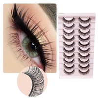 20pcs universal false eyelashes natural simulated soft comfortable to wear eyelashes 3d effect beauty false eye lashes for women