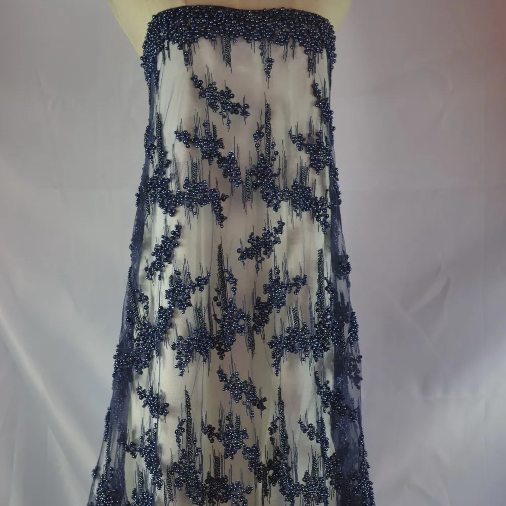 

(3 ярда/партия) французская кружевная ткань высокого качества, аксессуары «сделай сам», кружевная ткань из бисера для свадебного платья, базин богатый Оригинал 2022