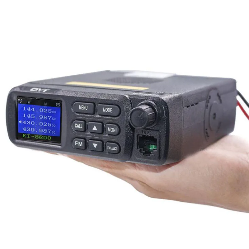 QYT KT-5800 Car Radio Dual Band Mobile Radio Scrambler Quad Band Standby 12V/24 Working Voltage FM Dual band Transceiver