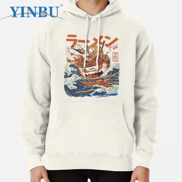 

The Great Ramen off Kanagawa Pullover Hoodie Man sweatshirts new in Men's clothing fashion hoodies