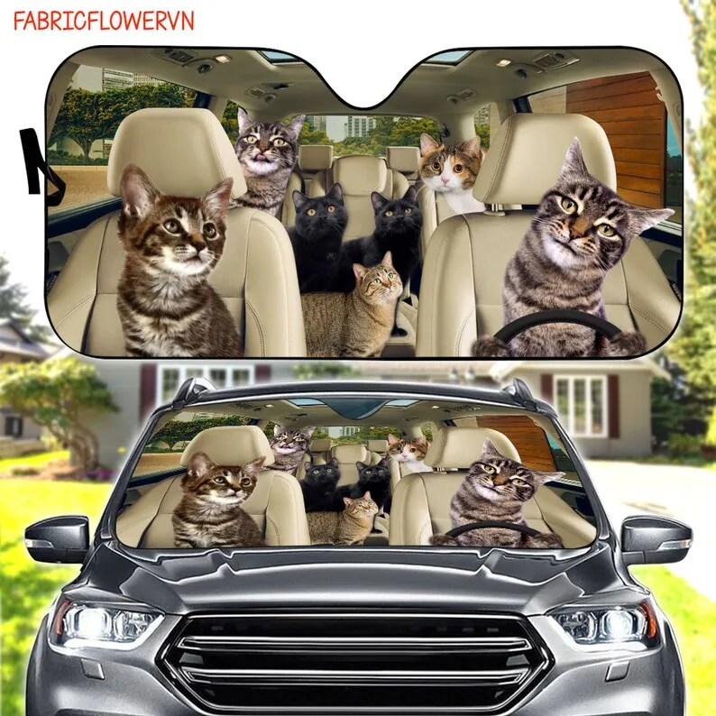 

Автомобильный солнцезащитный котенок Manx, автомобильное украшение кота Manx, ветровое стекло кота Manx, подарок для влюбленных кота, кошачий Авт...