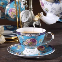 european style luxury bone china cups and saucers set elegant english ceramic afternoon tea cups and tea sets turkish coffee set