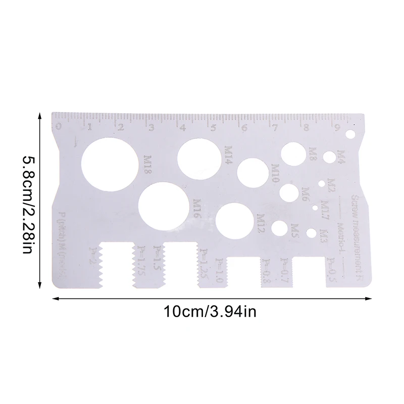 

Измерительная линейка Durabler из нержавеющей стали для резьбы