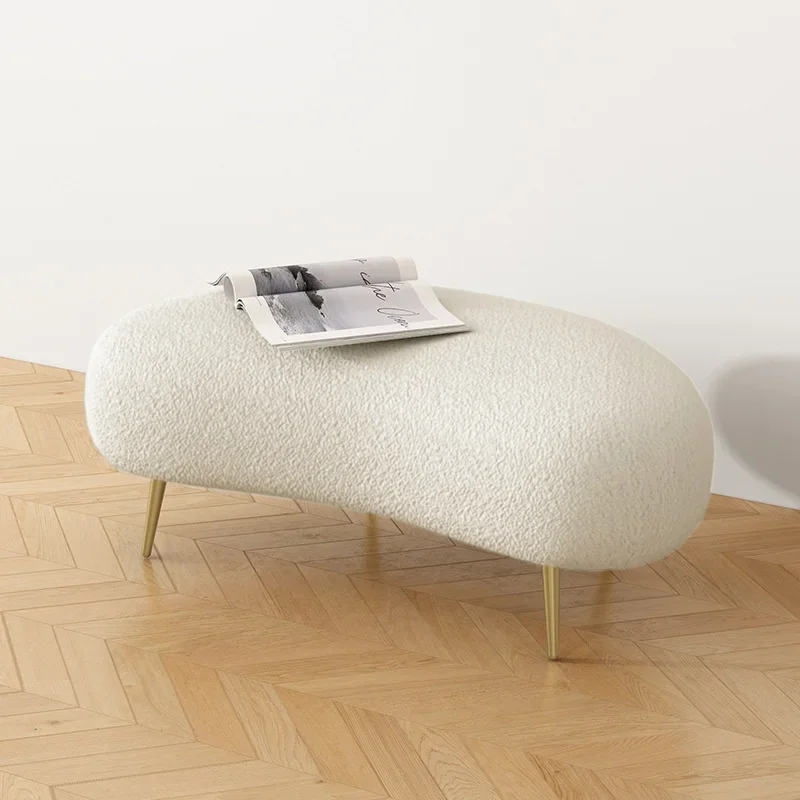 Табурет для дивана Nordic Arc — полукруглая скамья обуви магазина одежды или