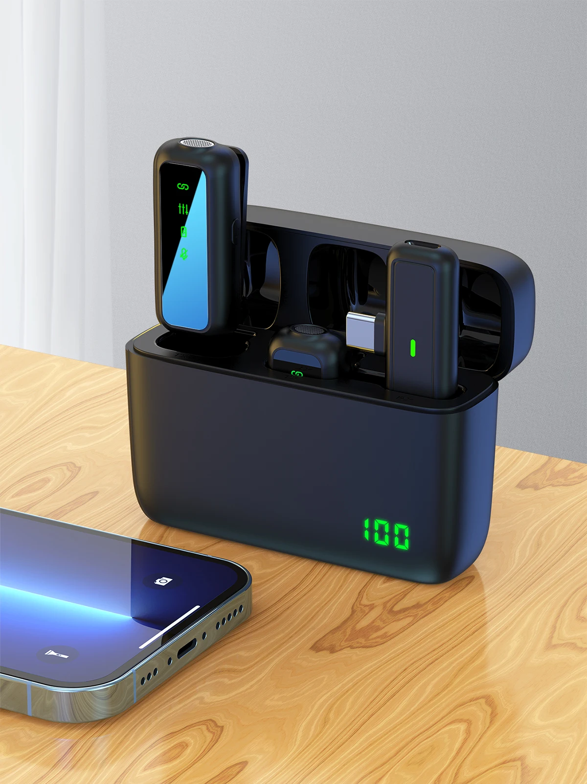 ELECTERMI SX6 беспроводной микрофон нагрудный для IPhone Youtube видеозапись интервью Vlogging