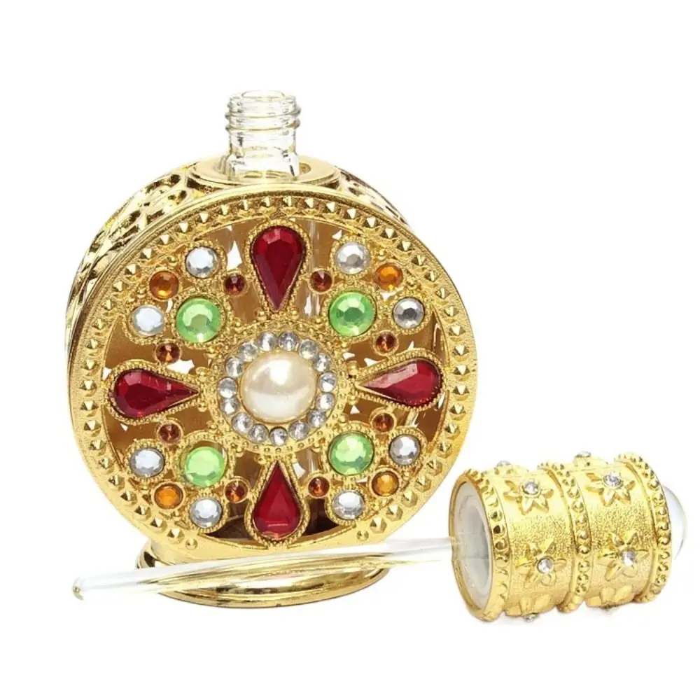 Винтажная стеклянная Пустая бутылка-капельница для эфирного масла емкость 12 мл