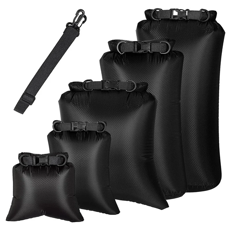 

6Pcs Waterproof Dry Bag Set For Kayaking Boating,Drybag Outdoor Storage Bags For Canoeing Camping Swimming Hiking