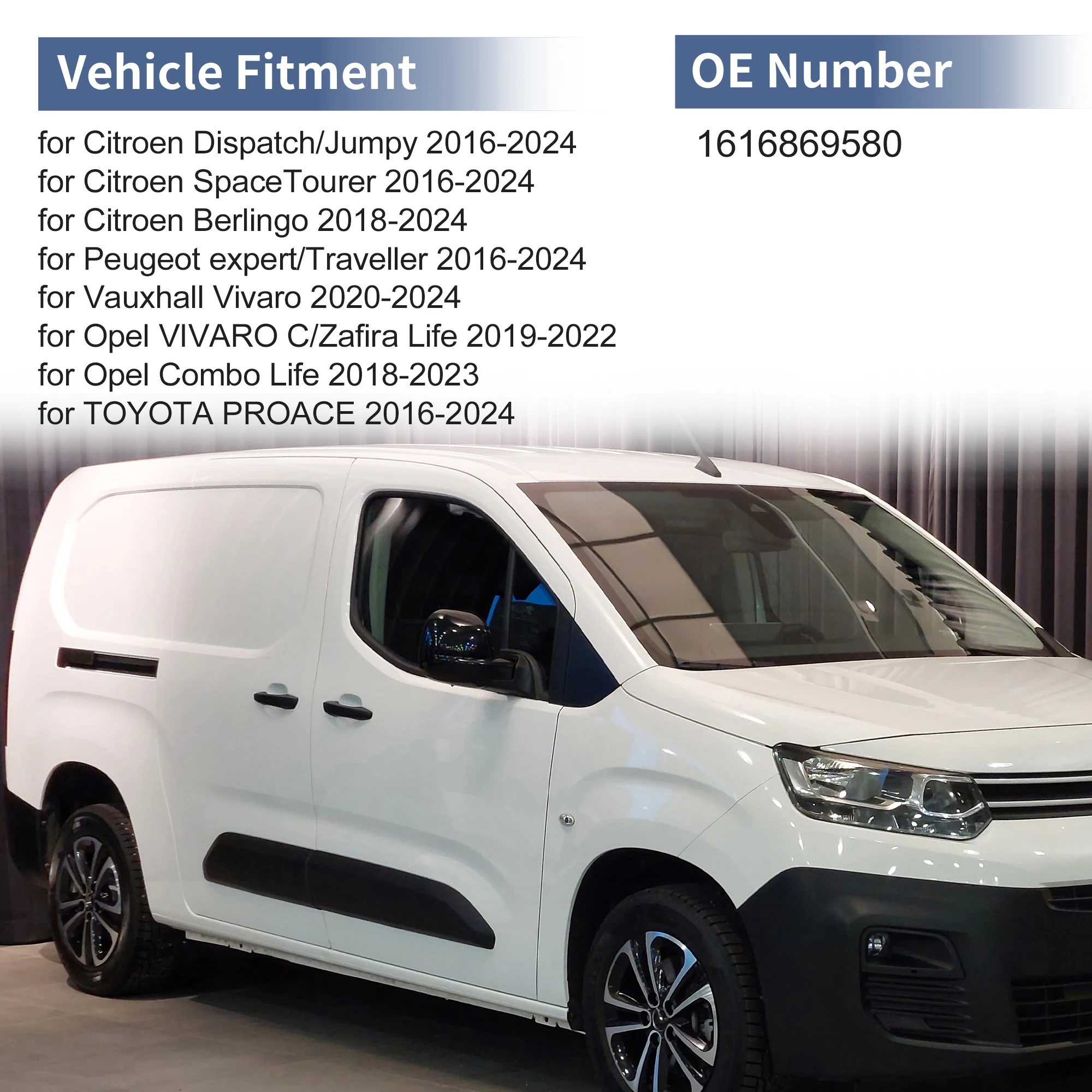 Фото UXCELL Замена крышки зеркала правой пассажирской стороны Citroen Dispatch/Jumpy №2