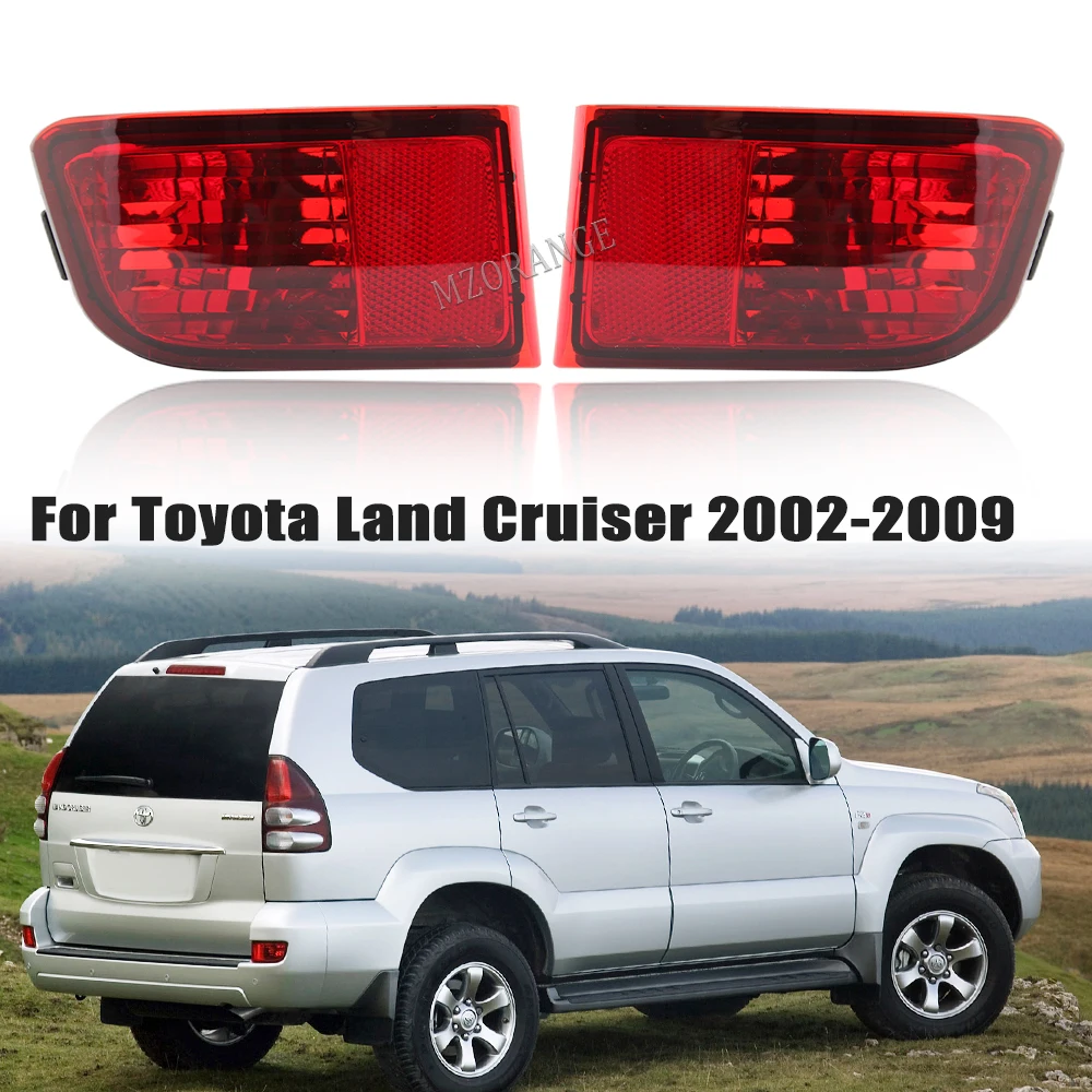 

Car Rear Bumper Fog Light Red for Toyota Land Cruiser Prado 120 Series GRJ120 TRJ120 FJ120 2002-2009 Tail Light Without Bulb