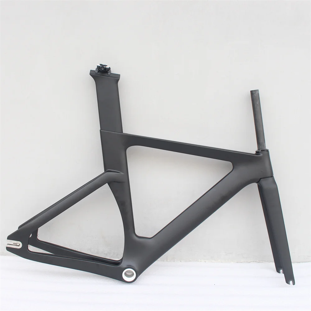 

2022 700c carbon fiber fixed gear frame UD gloss BSA68 carbon track frame 700*28C track bike carbon frame