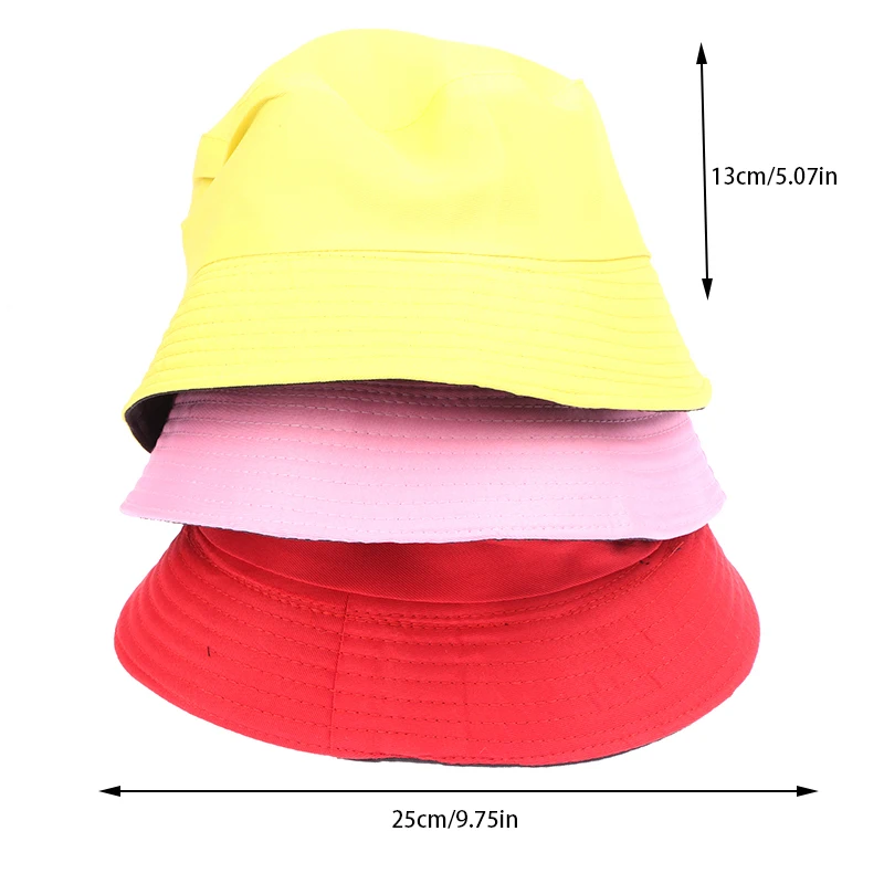 Двусторонняя шляпа-ведро с дакроном двусторонняя одежда простая кепка унисекс