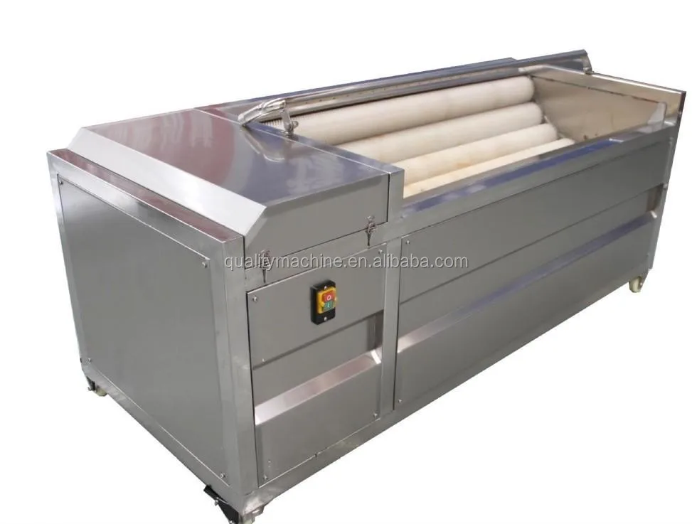 

brush roller potato cleaning and peeling machine/vegetable washing machine industrial/vegetable and fruit washing machine