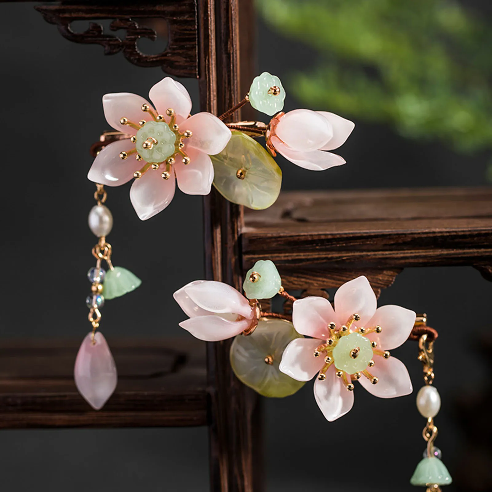 Заколки для волос в виде цветка лотоса