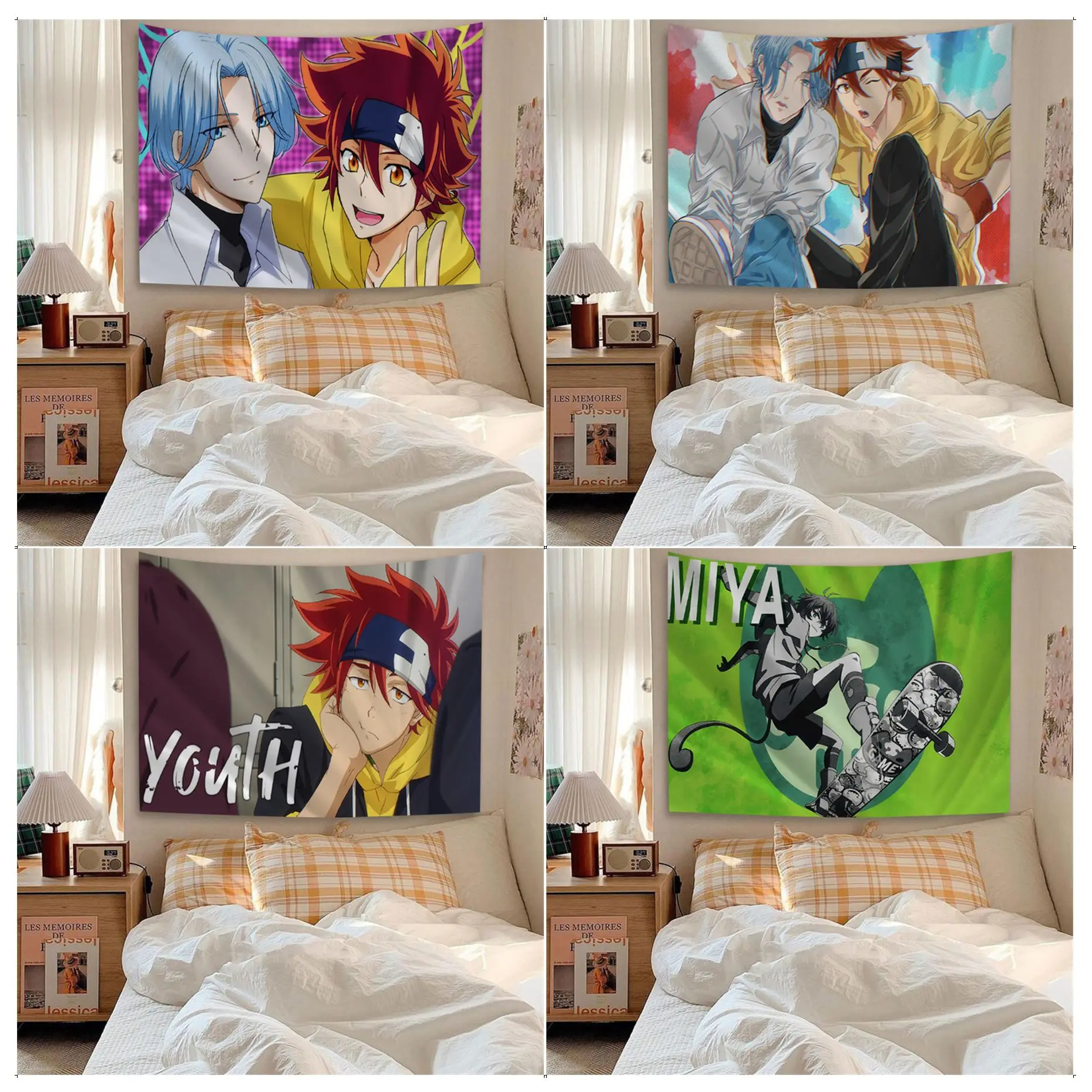 

SK8 The Infinity Tapestry Anime Tapestry Hanging Tarot Hippie Wall Rugs Dorm Wall Hanging Sheets