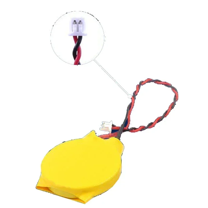 10 шт./лот CR2450 BIOS CMOS батарейка-таблетка с проводом 2-контактный кабель CR 2450 3 В AFPX-BATT